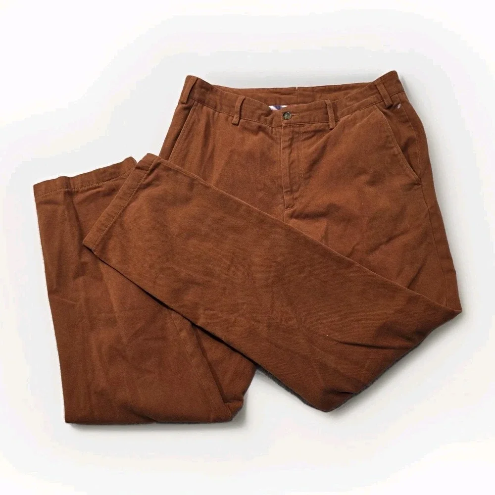 y2k‎ Paul & Shark Men's Corduroy Pants Brown Size 32x30 Regular Fit Straight Leg